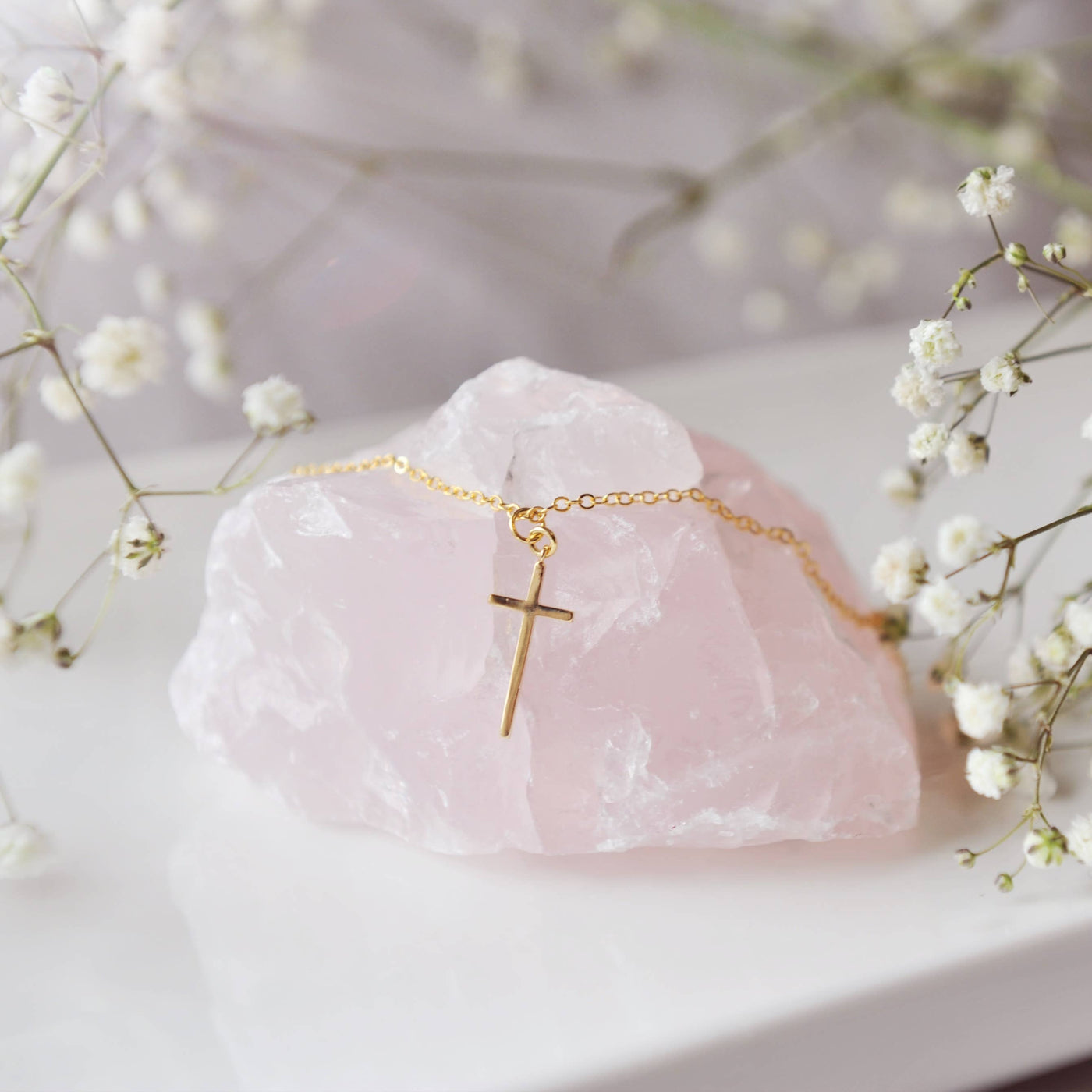 Oh So Lovely | Gold Cross Necklace, The Local Space, Local Canadian Brands