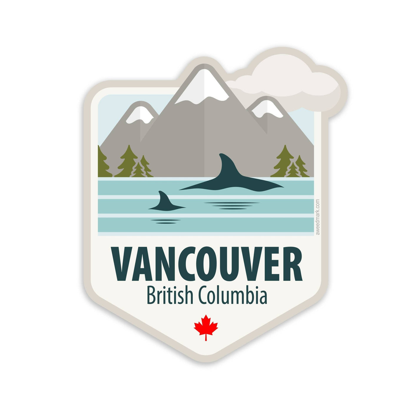 Amanda Weedmark | Vancouver BC Souvenir Sticker, The Local Space, Local Canadian Brands