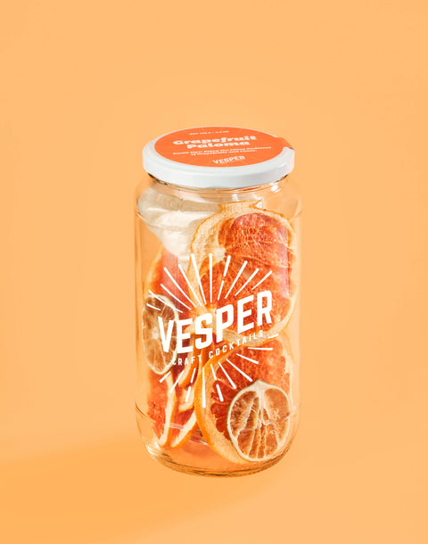 Vesper Craft Cocktails Grapefruit Paloma - Craft Cocktail and Mocktail Infusion Jar