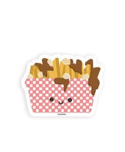 Poutine Waterproof Sticker