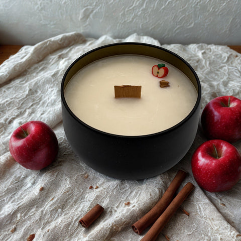 Apple Cinnamon - Wood Wick Candle