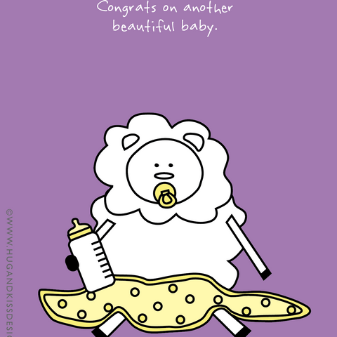 Big Baby Bigger Vagina - Greeting Card