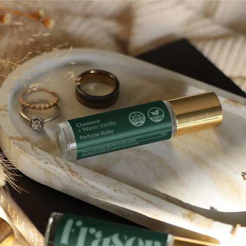 Chestnut + Warm Vanilla Perfume Roller - No.19