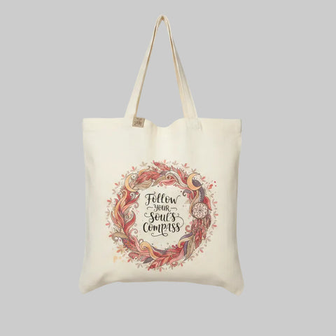 Follow Your Soul's Compass Tote Bag
