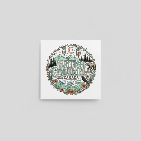 British Columbia Canada Waterproof Sticker - The Local Space