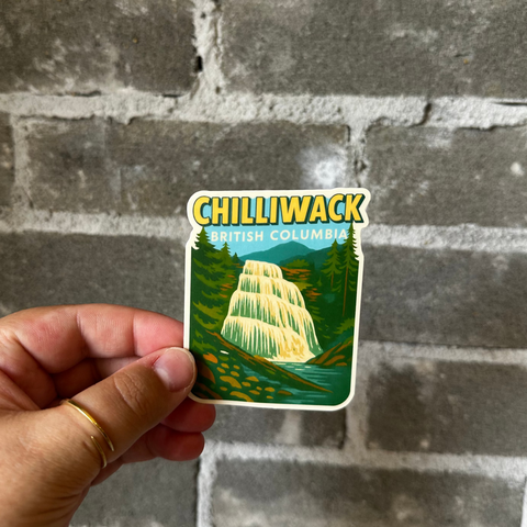 Chilliwack Waterfall - Waterproof Sticker