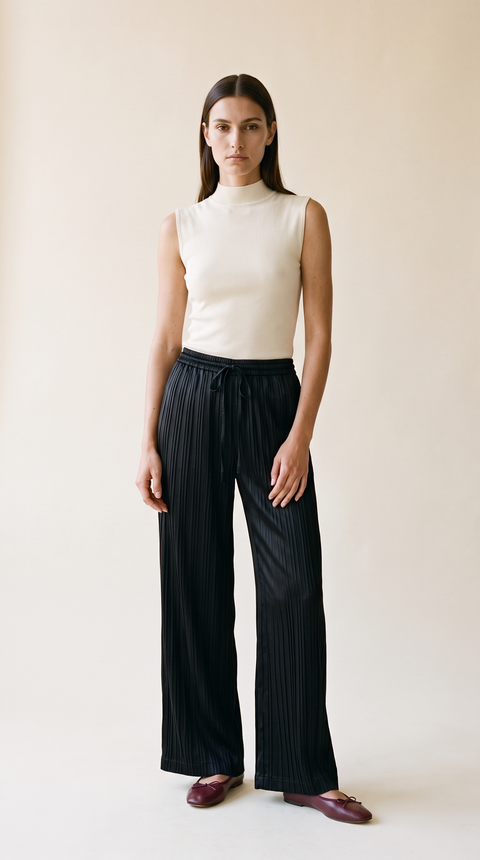 Lillian Satin Trouser Pant