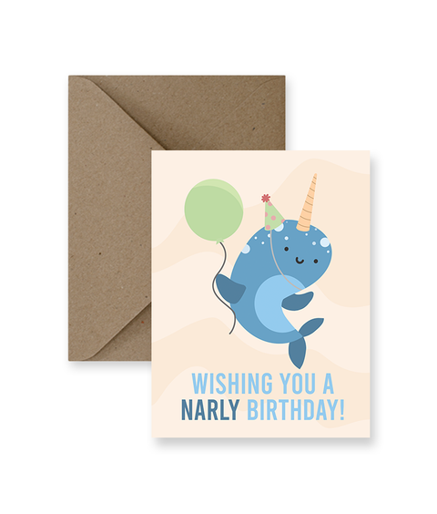 Narly Birthday - Greeting Card