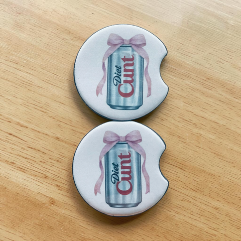 Diet Cunt - Neoprene Car Coasters