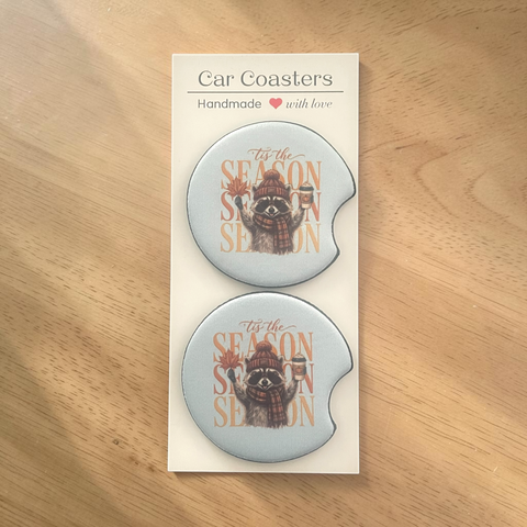 'Tis the Season - Neoprene Car Coasters
