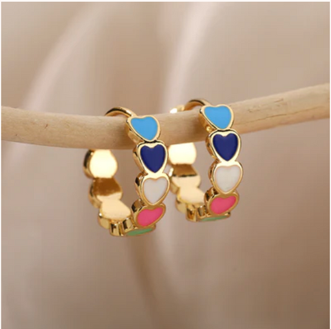Mimosa Huggie Hoops Earrings