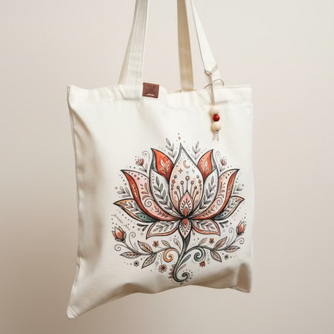 Lotus Flower Tote Bag
