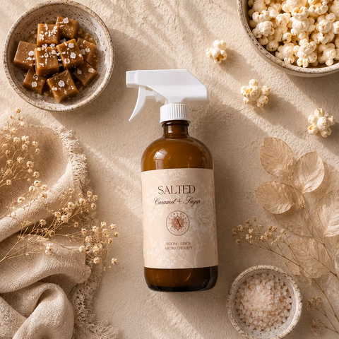 Salted Room and Linen Spray - Caramel, Toffee, Vanilla Cream, and Sea Salt