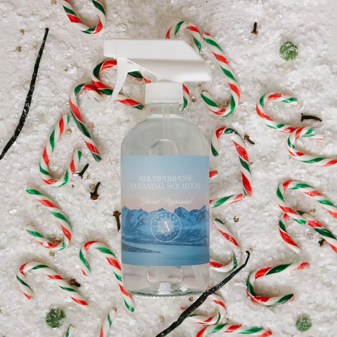 Glacial Peppermint Multipurpose Cleaner Spray - All Natural Disinfectant