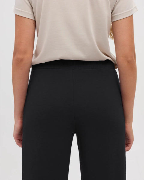 Bamone Wide Leg Sweatpant - Metorite Black