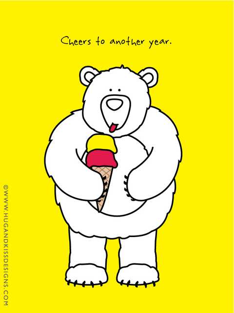 Birthday Bear Dick | Greeting Card - The Local Space