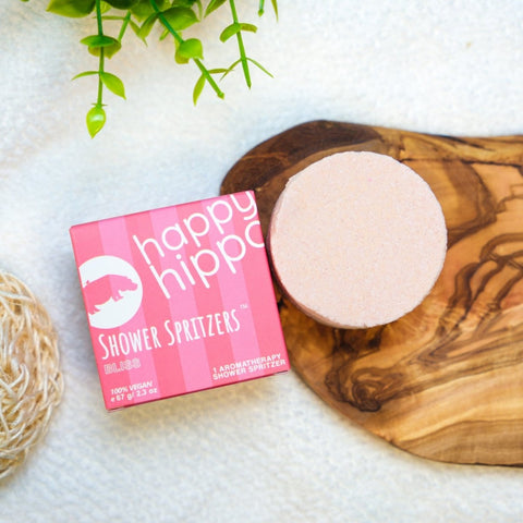 Happy Hippo Bath Bliss Shower Spritzer champagne peony shower steamer - The Local Space