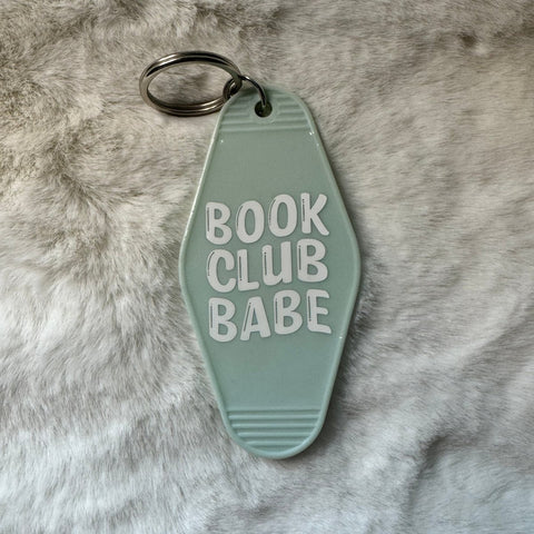 Book Club Babe motel keychain retro keychain - The Local Space
