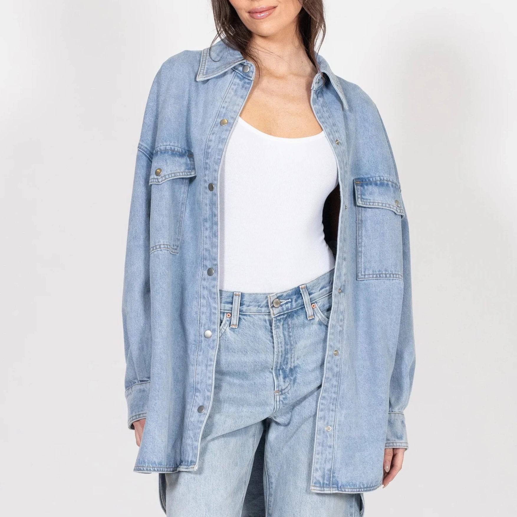 Shania Denim Jacket | Brunette the Label – The Local Space Shania Denim Jacket | Brunette the Label – The Local Space