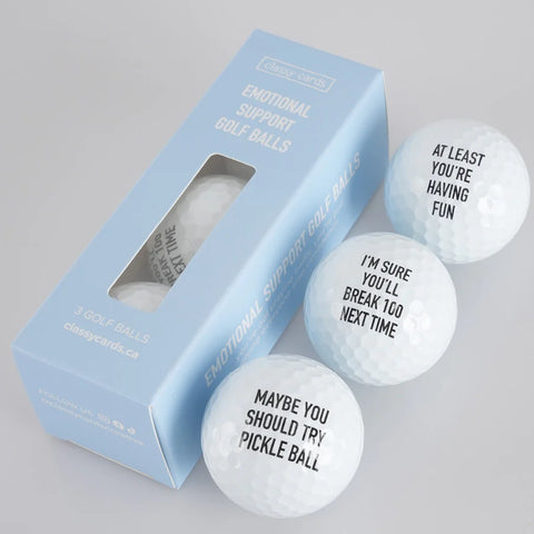 Emotional Support Golf Balls - 3 Golf Balls - The Local Space