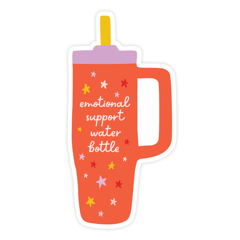 Emotional Support Water Bottle | Sticker - The Local Space