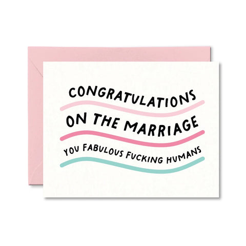 Pretty By Her Fabulous Fucking Humans greeting card funny card - The Local Space