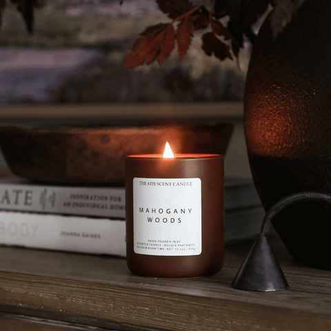 Mahogany Woods | Wood Wick Soy Candle - The Local Space