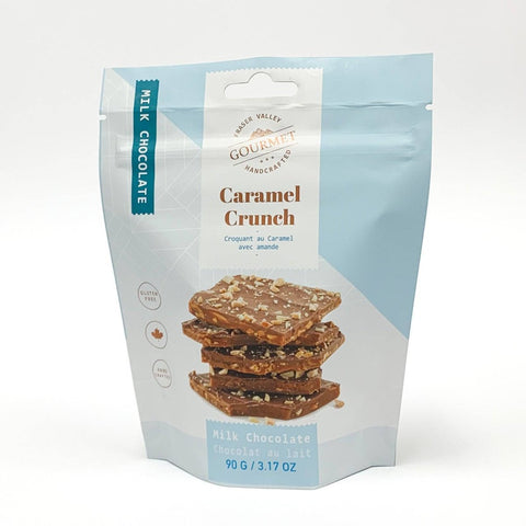 Fraser Valley Caramel Crunch Milk Chocolate Bar (90g) - The Local Space