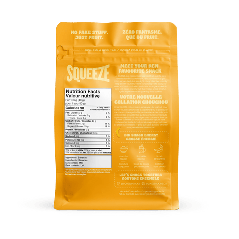 Golden Banana freeze dried fruit crunchy banana snack - The Local Space