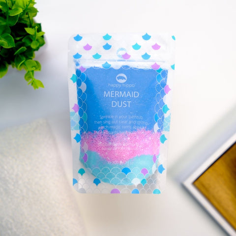 Happy Hippo Bath Mermaid Dust Bubble Bomb - The Local Space