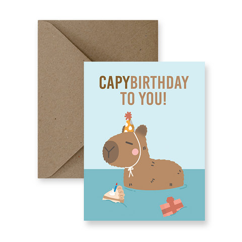 CapyBirthday - Greeting Card
