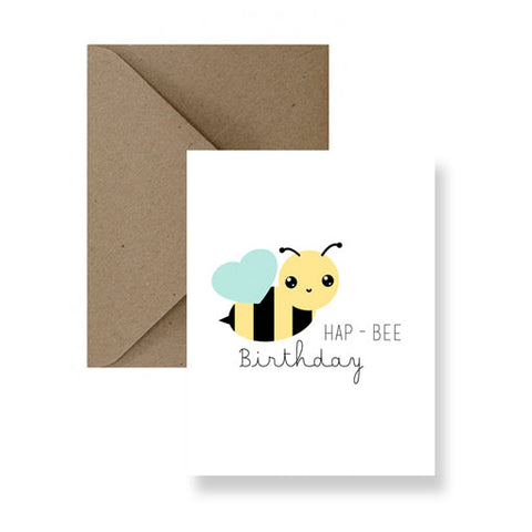 Hap-Bee Birthday - Greeting Card