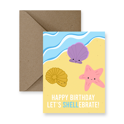 Let's Shellebrate Birthday - Greeting Card