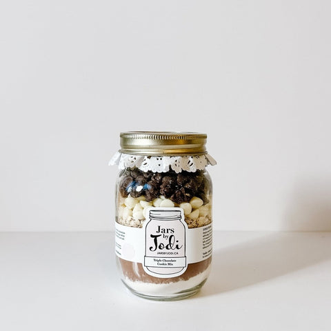 Jars by Jodi Triple Chocolate Cookie Jar Mix mini mason jar cookie mix - The Local Space