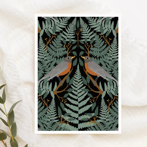 Kourtni Gunn Art Robin Greeting Card