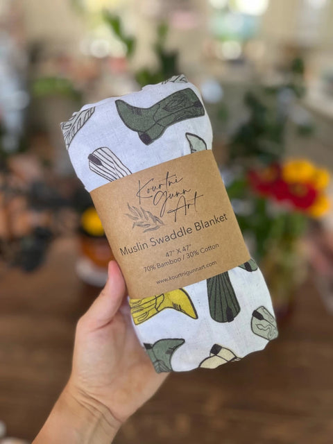 Kourtni Gunn Art Swaddle Blankets - Multiple Designs - The Local Space