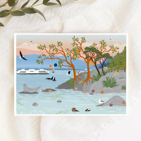 Kourtni Gunn Art Vancouver Island Greeting Card - The Local Space