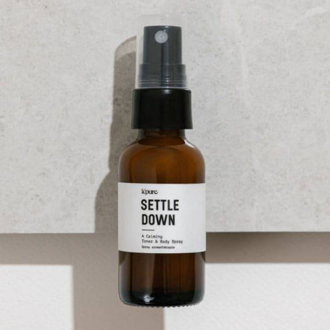 K'Pure Settle Down Essential Oil Spray – Calming Lavender Face + Pillow Mist - The Local Space
