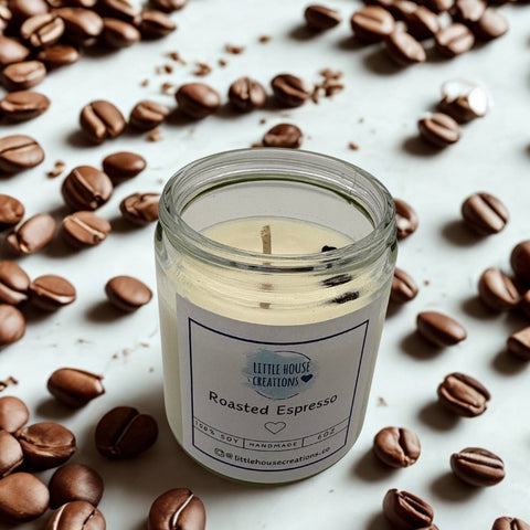 Little House Creations Roasted Espresso candle 6oz coffee scented soy candle - The Local Space