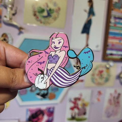 Spooky Mermaids Various Designs - Enamel Pin