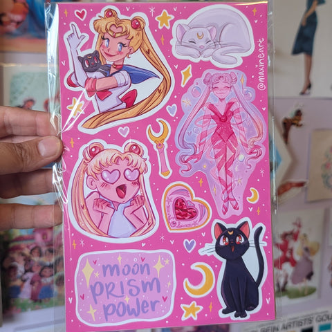 Sailor Moon - Waterproof Stickers Sheet