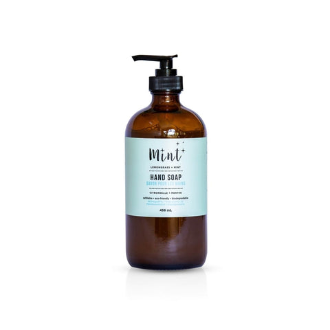 Mint Hand Soap – 456ml Refillable Bottle - The Local Space