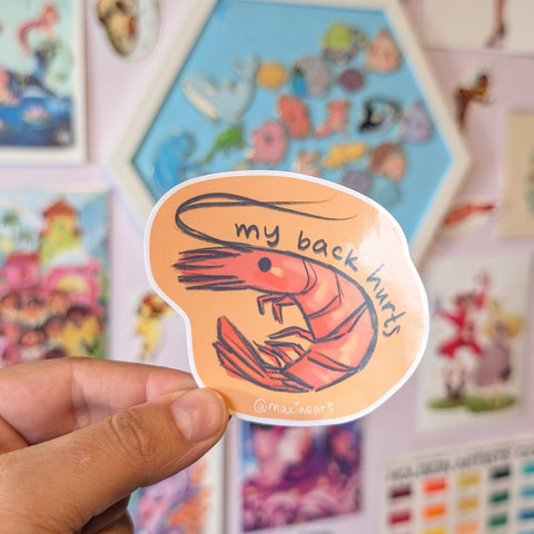 My Back Hurts | Sticker - The Local Space