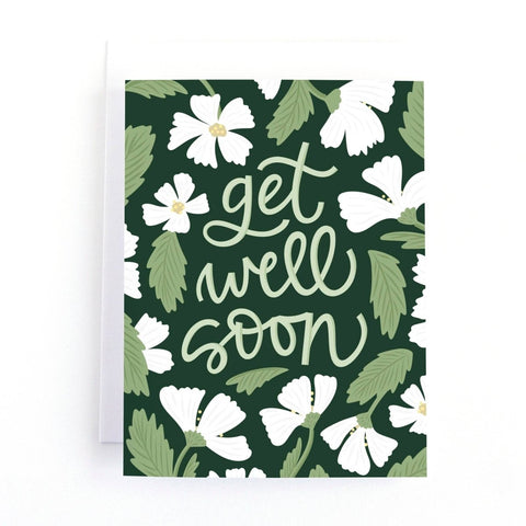Pedaller Designs Floral Get Well Soon Greeting Card - The Local Space