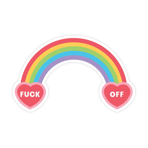 Fuck Off Rainbow - Waterproof Vinyl Sticker