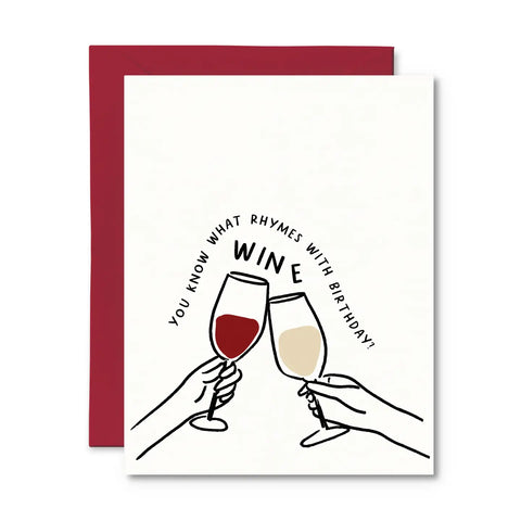 You Know What Rhymes with Birthday? - Greeting Card