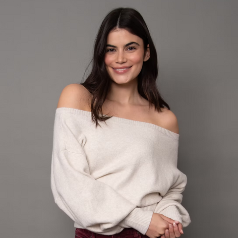 Nilamani Boatneck Pullover Sweater - Sea Pearl
