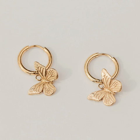 Sunday Club Mariposa Earrings – 14K Gold Plated - The Local Space