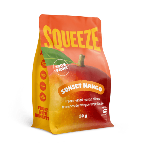 SQUEEZE Sunset Mango freeze dried mango crunchy fruit snack - The Local Space