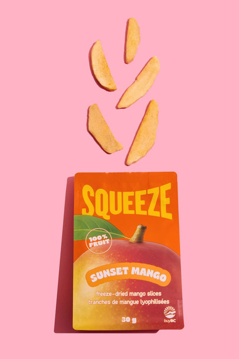 SQUEEZE Sunset Mango freeze dried mango crunchy fruit snack - The Local Space